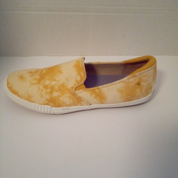 Dr. Scholls Jot It Down Deck Shoes Yellow Tie Dyed Slip-On Size 6.5 Pre-owned - Picture 11 of 11